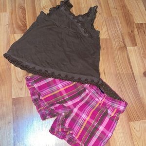 Sonoma Girls Size 4 Shorts and Tank Set